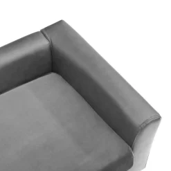 MAISON EXCLUSIVE - Canapé pour chien gris 60x43x30 cm peluche et similicuir