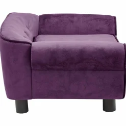 MAISON EXCLUSIVE - Canapé pour chien bordeaux 72x45x30 cm peluche