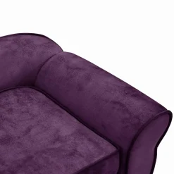 MAISON EXCLUSIVE - Canapé pour chien bordeaux 72x45x30 cm peluche