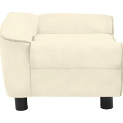 MAISON EXCLUSIVE - Canapé pour chien crème 72x45x30 cm peluche