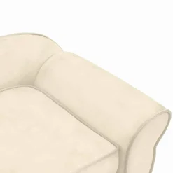 MAISON EXCLUSIVE - Canapé pour chien crème 72x45x30 cm peluche