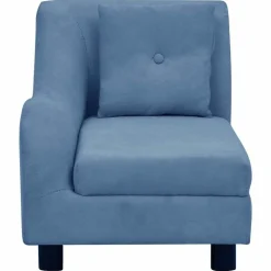 MAISON EXCLUSIVE - Canapé pour chien avec oreiller bleu 83x44x44 cm peluche