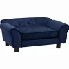 MAISON EXCLUSIVE - Canapé pour chien bleu 72x45x30 cm peluche