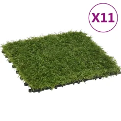 MAISON EXCLUSIVE - Carreaux de gazon artificiel 11 pcs vert 30x30 cm