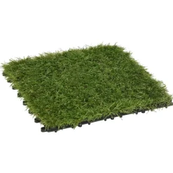 MAISON EXCLUSIVE - Carreaux de gazon artificiel 11 pcs vert 30x30 cm