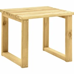 MAISON EXCLUSIVE - Chaise longue de jardin avec table et coussin pin imprégné