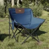MAISON EXCLUSIVE - Chaise de camping avec poche pliable lot de 2 bleu
