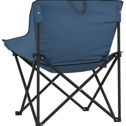 MAISON EXCLUSIVE - Chaise de camping avec poche pliable lot de 2 bleu