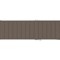 MAISON EXCLUSIVE - Chaise longue double et coussins taupe bois de pin imprégné