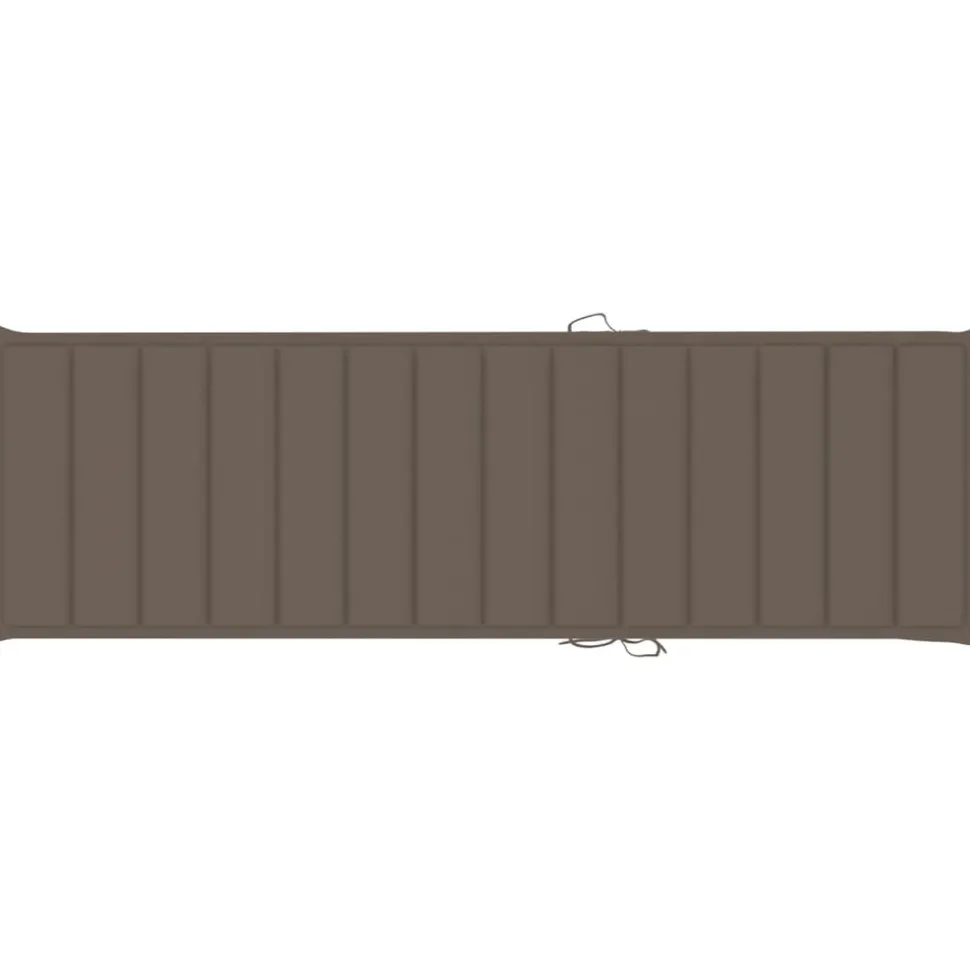 MAISON EXCLUSIVE - Chaise longue double et coussins taupe bois de pin imprégné