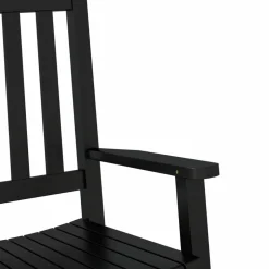 MAISON EXCLUSIVE - Chaise à bascule enfants noir bois de peuplier massif