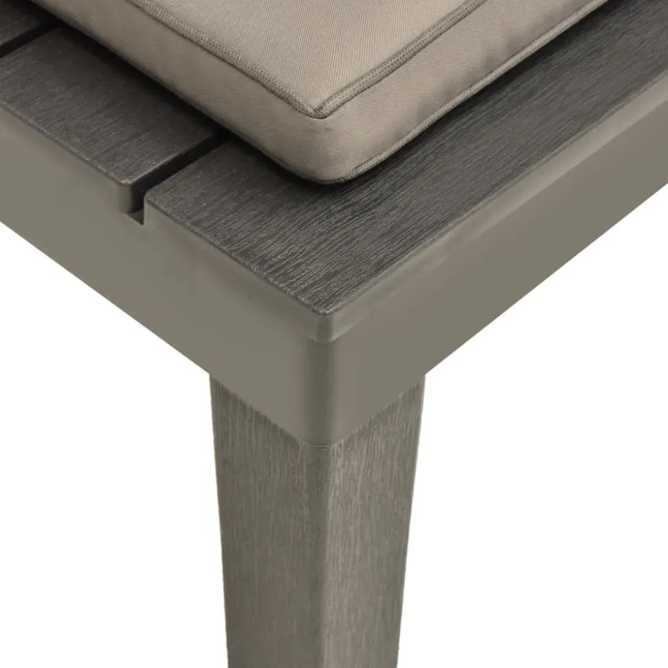 MAISON EXCLUSIVE - Chaise de salon de jardin avec coussin plastique anthracite