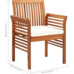 MAISON EXCLUSIVE - Chaise de jardin avec coussin bois d'acacia massif