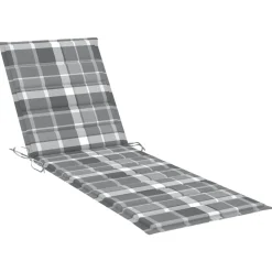 MAISON EXCLUSIVE - Chaise longue de jardin 2 places avec coussin gris acacia