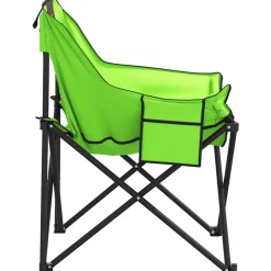 MAISON EXCLUSIVE - Chaise de camping avec poche pliable lot de 2 vert
