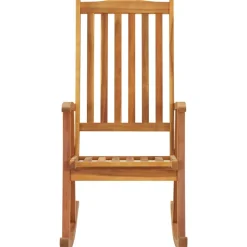 MAISON EXCLUSIVE - Chaise à bascule avec coussins bois d'acacia massif