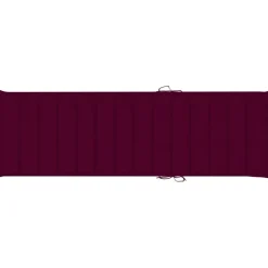 MAISON EXCLUSIVE - Chaise longue double et coussins bordeaux bois de pin imprégné