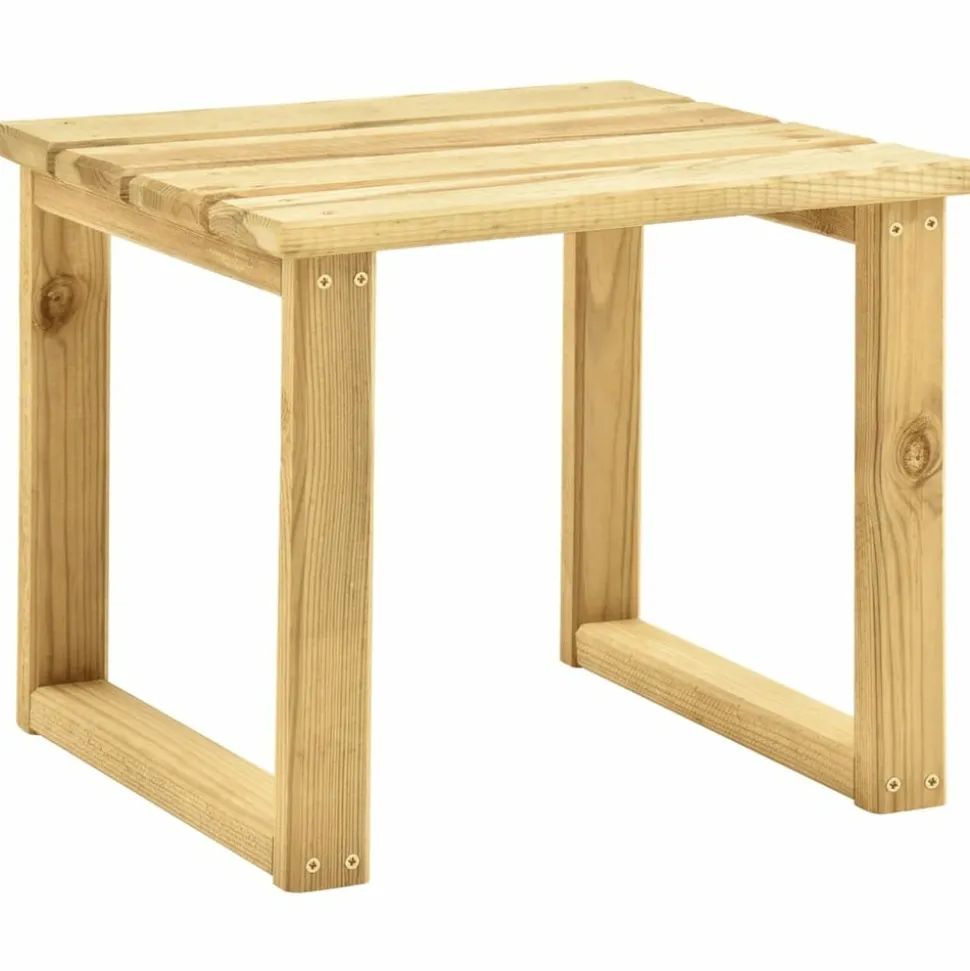 MAISON EXCLUSIVE - Chaise longue de jardin avec table et coussin pin imprégné