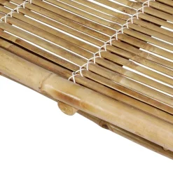 MAISON EXCLUSIVE - Chaise longue pour 2 personnes avec coussins bambou