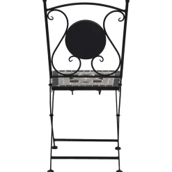 MAISON EXCLUSIVE - Chaises de bistrot mosaïque 2 pcs gris