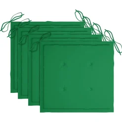 MAISON EXCLUSIVE - Chaises de jardin empilables avec coussins lot de 4 teck solide