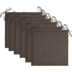 MAISON EXCLUSIVE - Chaises pliables de jardin avec coussins lot de 6 bois de teck