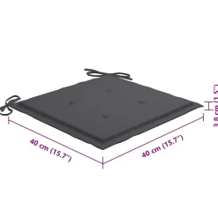 MAISON EXCLUSIVE - Chaises pliables d'extérieur lot de 8 et coussins bois d'acacia