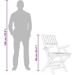 MAISON EXCLUSIVE - Chaises de jardin pliantes lot de 8 55x61x90cm bois massif teck