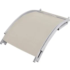 MAISON EXCLUSIVE - Chaises longues pliables lot de 2 crème textilène