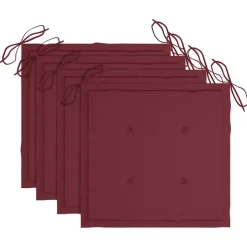 MAISON EXCLUSIVE - Chaises de jardin empilables avec coussins lot de 4 teck solide