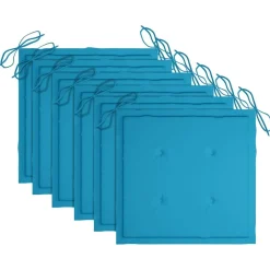 MAISON EXCLUSIVE - Chaises pliables de jardin avec coussins lot de 6 bois de teck