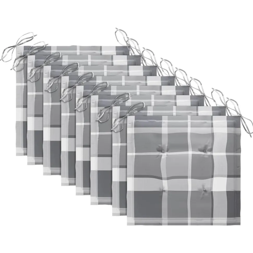 MAISON EXCLUSIVE - Chaises pliables d'extérieur et coussins lot de 8 bois d'acacia