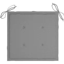 MAISON EXCLUSIVE - Chaises de jardin empilables avec coussins lot de 4 teck solide