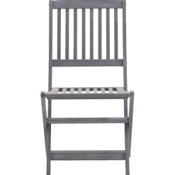 MAISON EXCLUSIVE - Chaises pliables d'extérieur lot de 6 et coussins bois d'acacia