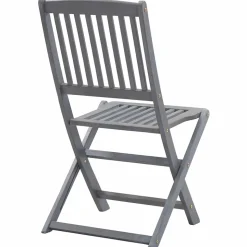 MAISON EXCLUSIVE - Chaises pliables d'extérieur lot de 6 et coussins bois d'acacia