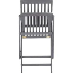 MAISON EXCLUSIVE - Chaises pliables d'extérieur lot de 6 et coussins bois d'acacia