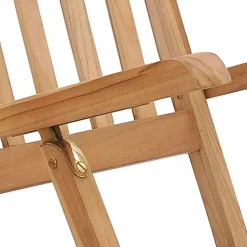 MAISON EXCLUSIVE - Chaises longues de jardin et repose-pied et table bois de teck