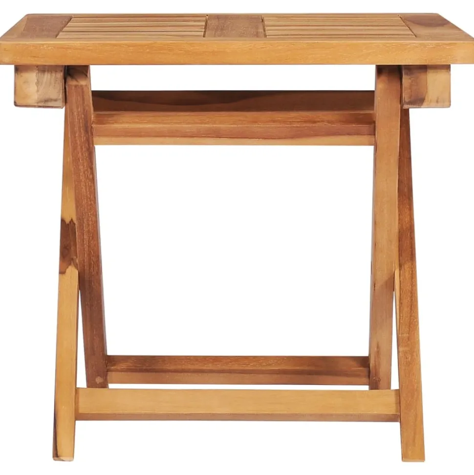 MAISON EXCLUSIVE - Chaises longues lot de 2 avec table et coussin bois teck solide