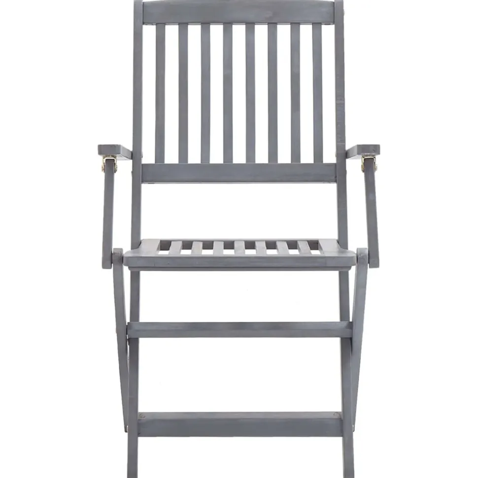 MAISON EXCLUSIVE - Chaises pliables d'extérieur lot de 2 et coussins bois d'acacia