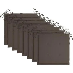 MAISON EXCLUSIVE - Chaises pliables de jardin avec coussins lot de 8 teck solide