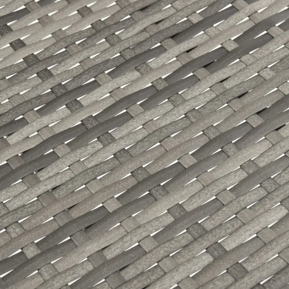 MAISON EXCLUSIVE - Chaises empilables d'extérieur lot de 6 gris résine tressée