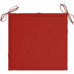 MAISON EXCLUSIVE - Chaises pliables de jardin avec coussins lot de 4 teck solide