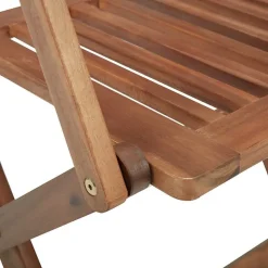 MAISON EXCLUSIVE - Chaises pliables d'extérieur et coussins lot de 8 bois d'acacia