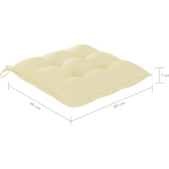 MAISON EXCLUSIVE - Chaises pliables d'extérieur lot de 8 et coussins bois d'acacia