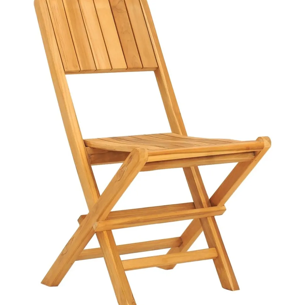 MAISON EXCLUSIVE - Chaises de jardin pliantes lot de 2 47x61x90cm bois massif teck