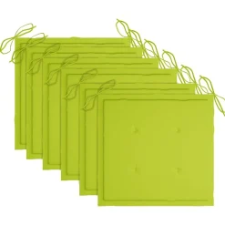 MAISON EXCLUSIVE - Chaises pliables d'extérieur lot de 6 et coussins bois d'acacia