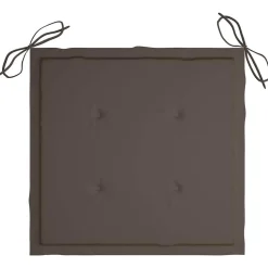 MAISON EXCLUSIVE - Chaises pliables de jardin avec coussins lot de 4 teck solide