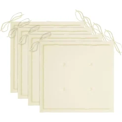 MAISON EXCLUSIVE - Chaises de jardin empilables avec coussins lot de 4 teck solide