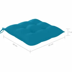 MAISON EXCLUSIVE - Chaises pliables d'extérieur lot de 8 et coussins bois d'acacia