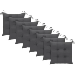 MAISON EXCLUSIVE - Chaises pliables d'extérieur lot de 8 et coussins bois d'acacia